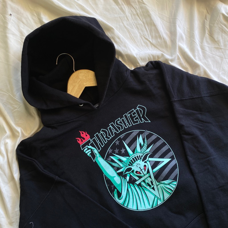 Thrasher skate goat liberty rare hoodie