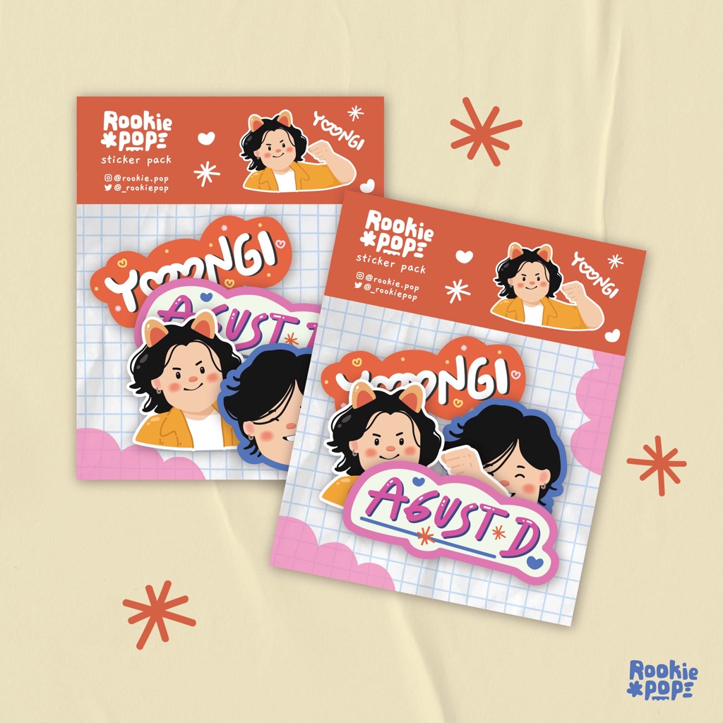 

Sticker Min Yoongi Suga BTS - Die Cut Waterproof