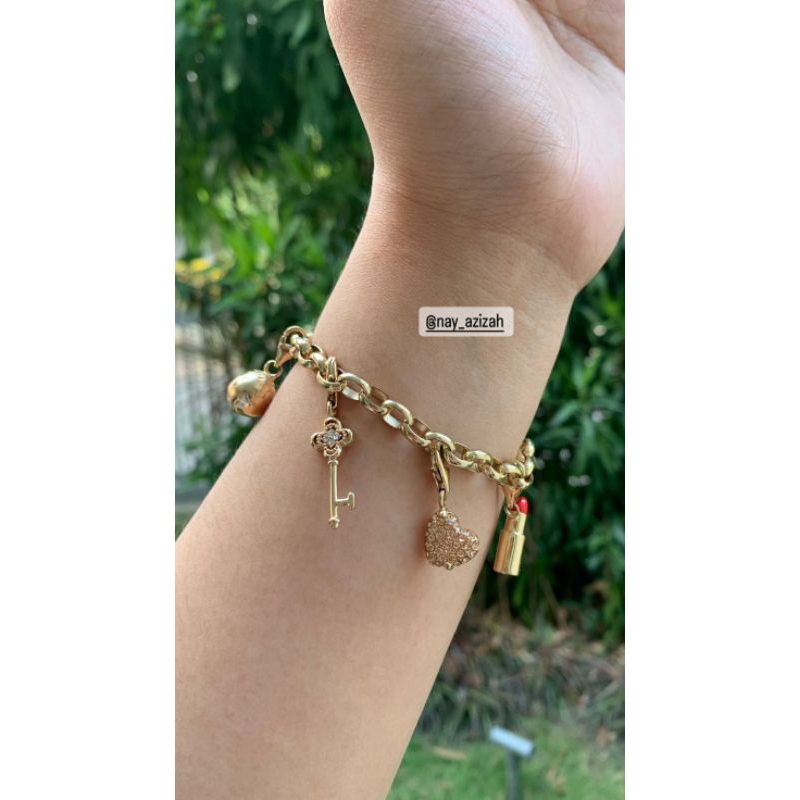 Gelang Oriflame free 4 liontin,Jubilee charm