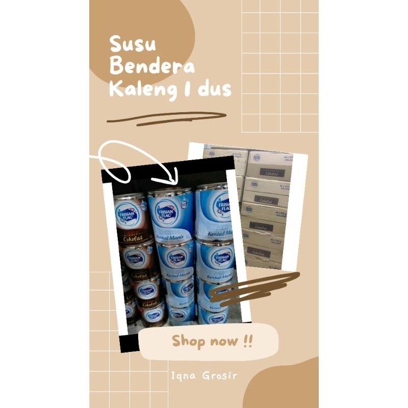 

Susu Bendera Kaleng 1 dus isi 48
