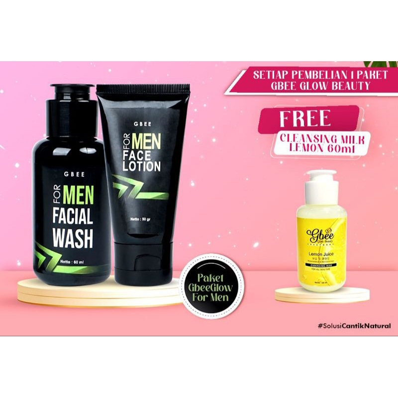 Gbee Glow Beauty Paket Gbee For Men Gbee Glow Beauty Treatment