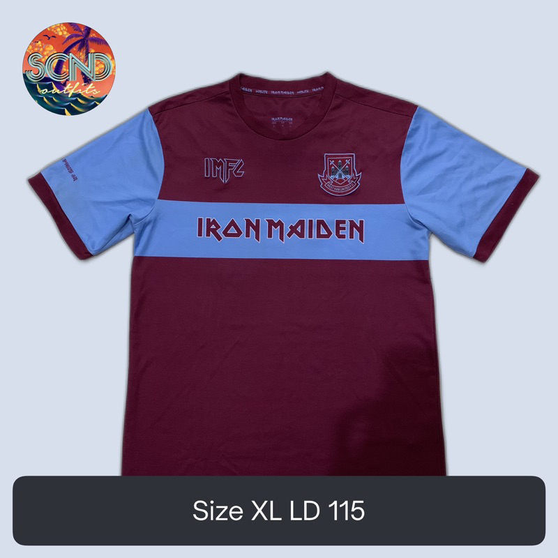 kaos band jersey west ham x iron maiden original