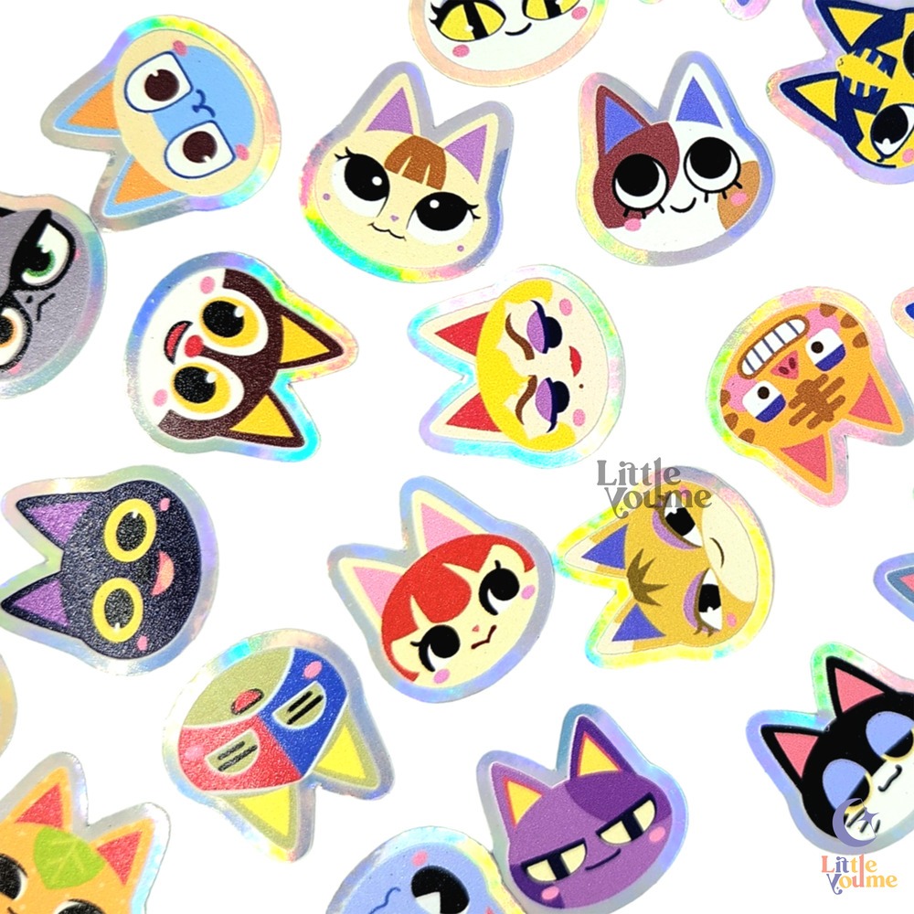 

Sticker Pak Animal Crossing Cat Villagers isi 23
