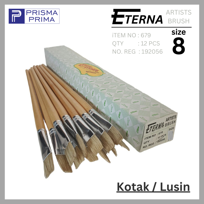 

Kuas Cat Lukis Eterna No 8 Artists Brush Gambar Set per Lusin