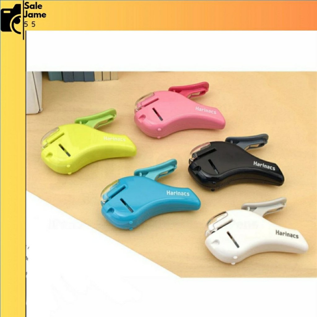 

Stapleless Stapler Kokuyo Harinacs Compact Alpha - Stape Less Tanpa Is - Hitam