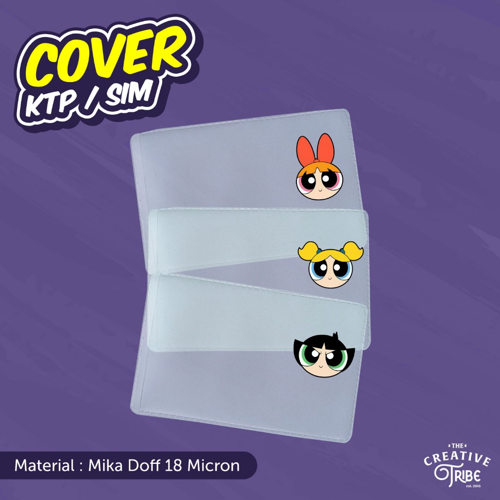 

Powerpuff Girls - Cover KTP / SIM Karakter Unik - Sampul Plastik Mika Pelindung Kartu Cartoon
