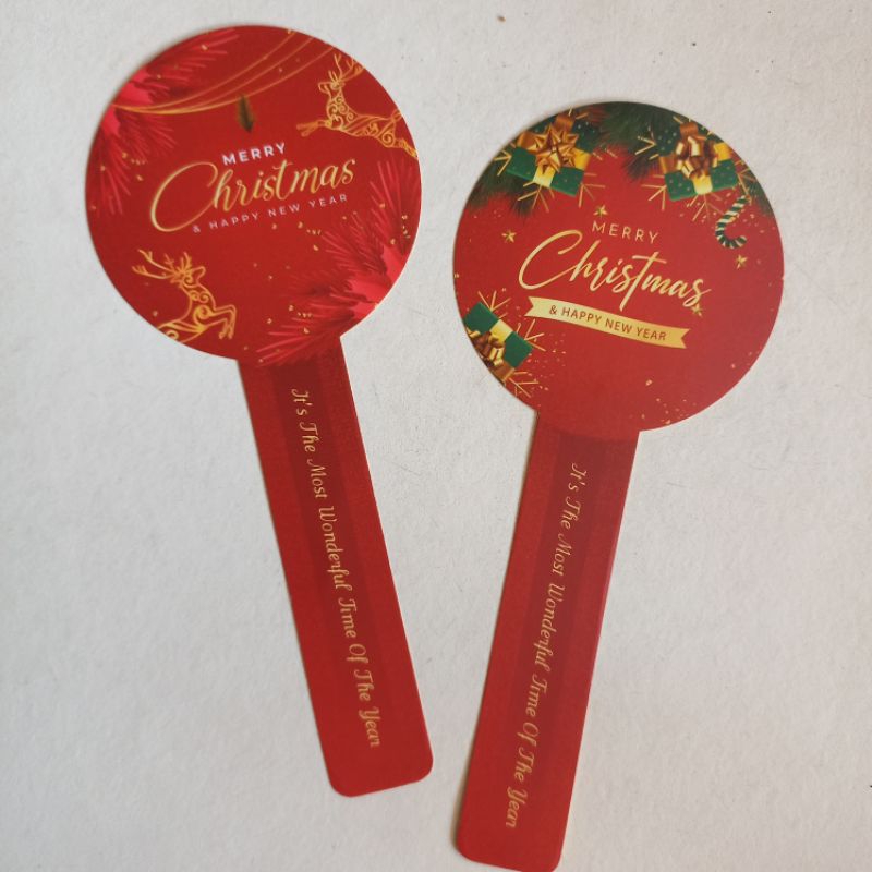 

Sticker Label Natal Merry Christmas