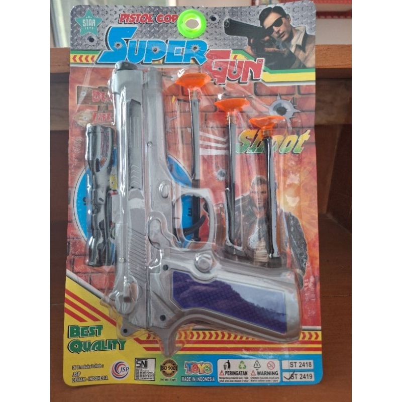 Mainan Anak Pistol Peluru Karet