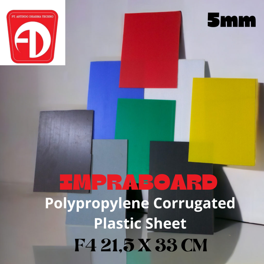 

Impraboard PP Board F4 21,5 X 33 CM 5mm