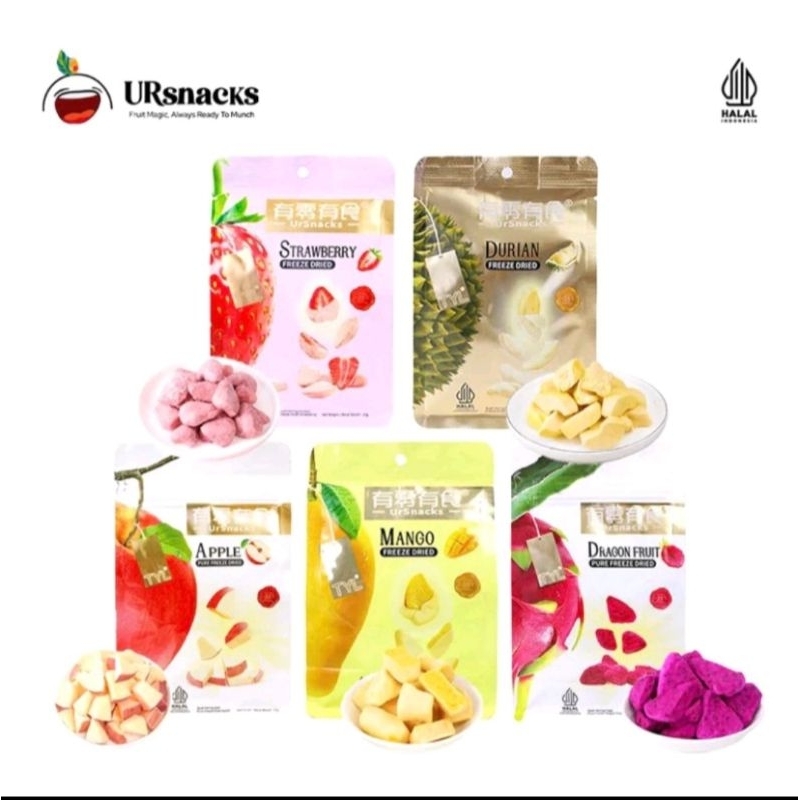 

TYL Freeze Dried Fruit Snack Durian Vac Freeze Dried Strawberry Mango Apel Dragon Fruit