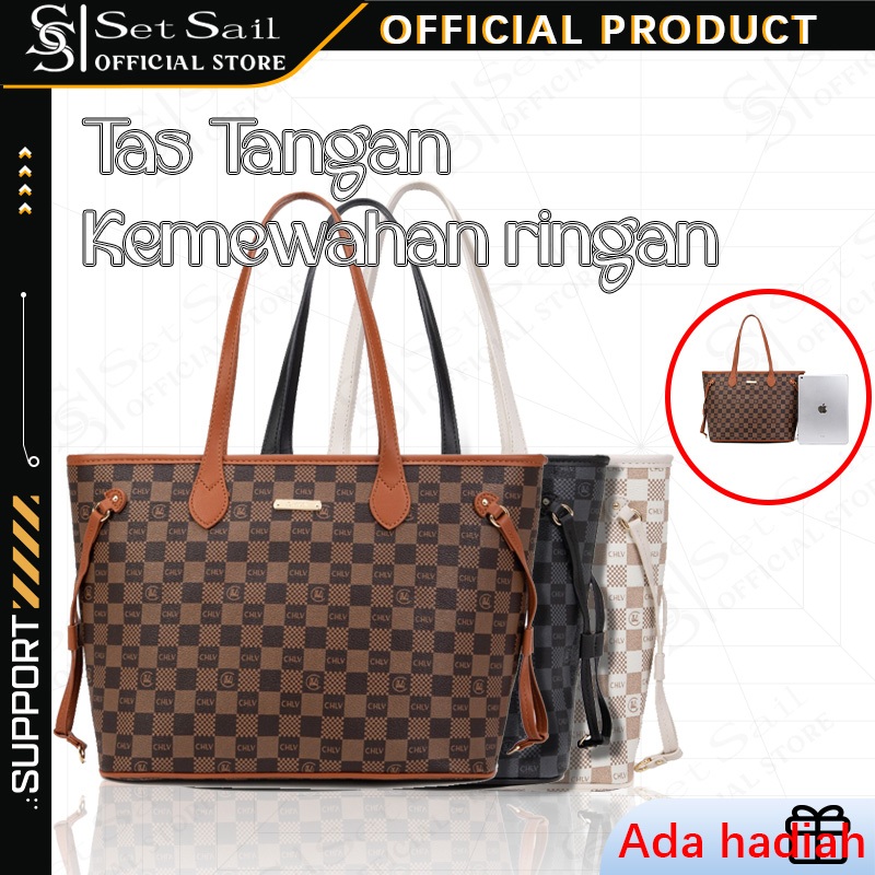 Set Sail&MKMC tas tote bag wanita tas jinjing wanita totebag laptop wanita tote bag kulit tas wanita
