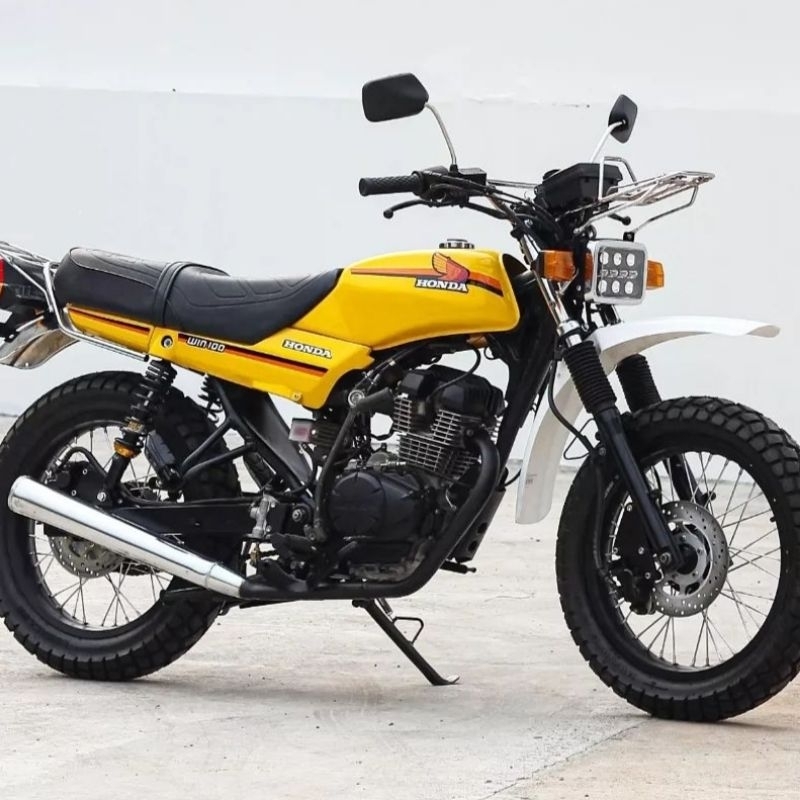 Striping lis sticker standar ORI honda win 100 warna kuning stiker win 100 kuning