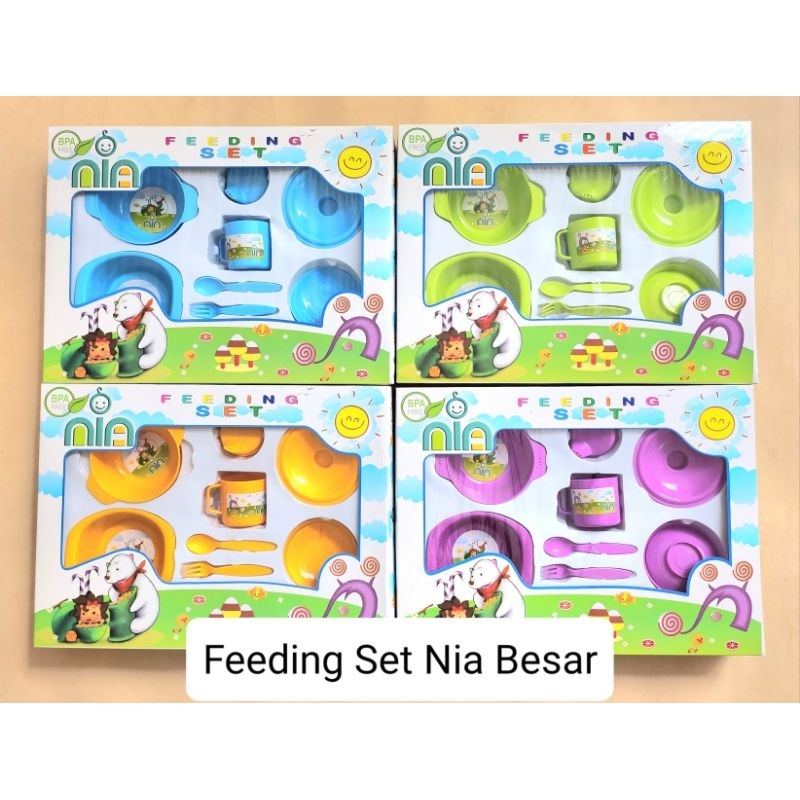 Feeding Set Nia Besar / Peralatan Makan Bayi