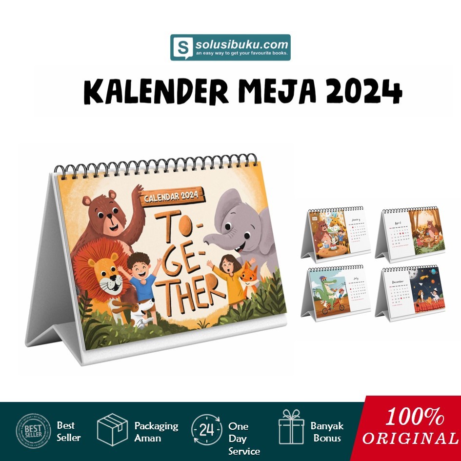 

[Solusibuku Jakarta] Kalender Meja 2024 : Together (Porco Studio)
