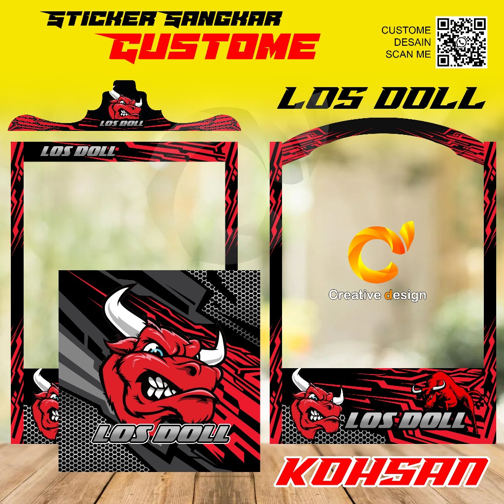 STICKER DECAL SANGKAR KOHSAN LOS DOLL