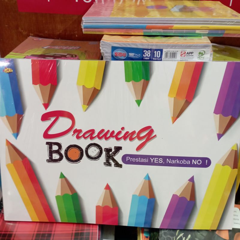 

KIKI BUKU GAMBAR BESAR 10 lembar ( 5 buku ) / pack