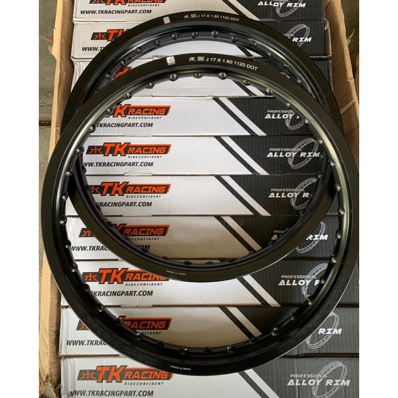 Velg Tk Racing/ Tk Japan hitam 160 & 185 ring 17