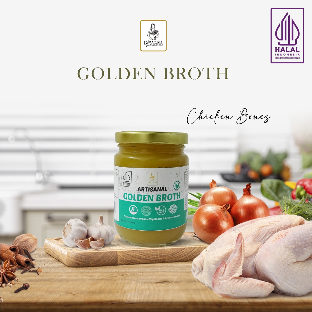 

Bawana Golden Broth Kental - Bone Broth Ayam MPASI Halal BB Booster