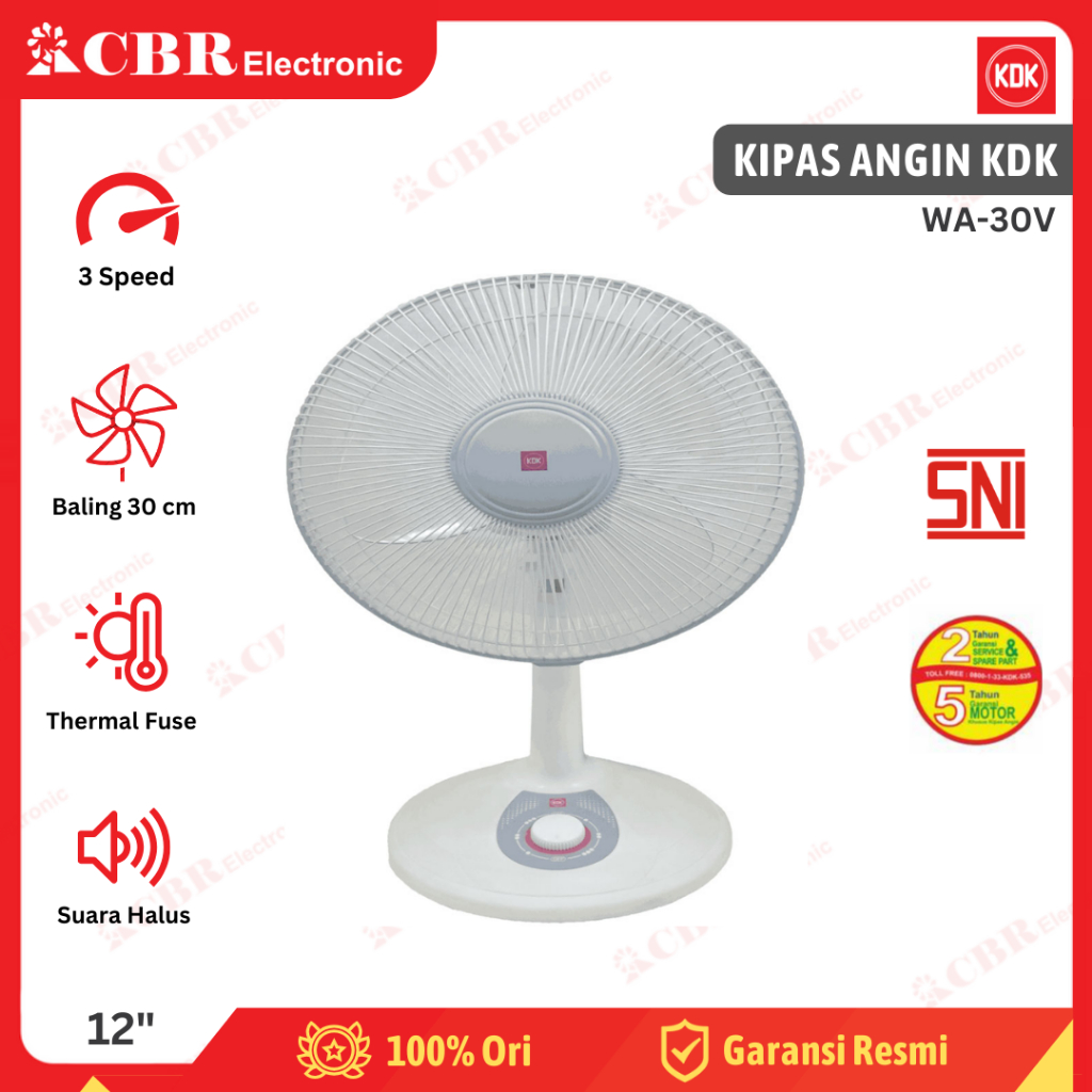 Kipas Angin KDK / WA-30V (Duduk)
