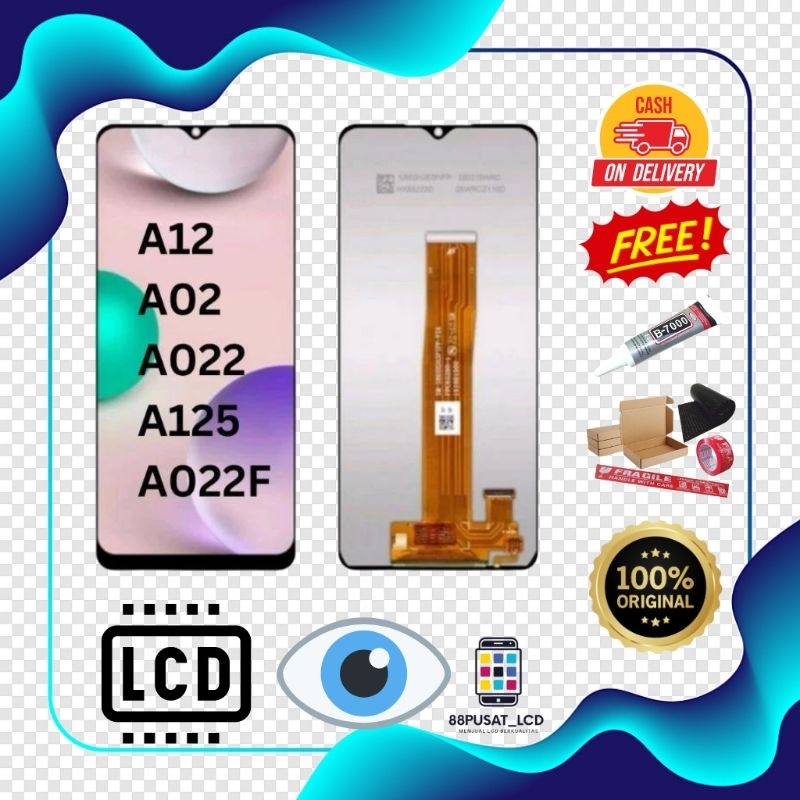 LCD FULLSET SAMSUNG A02/M02/A12/A12S/A32 5G/M12/F12/M002/A022/A326/ M32 5G /A125/A127/M127F/ORIGINAL
