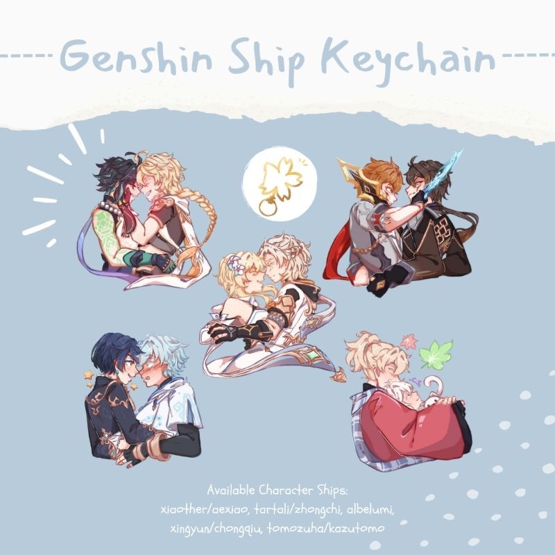 [Genshin Impact Fanmerch] Ship Keychain
