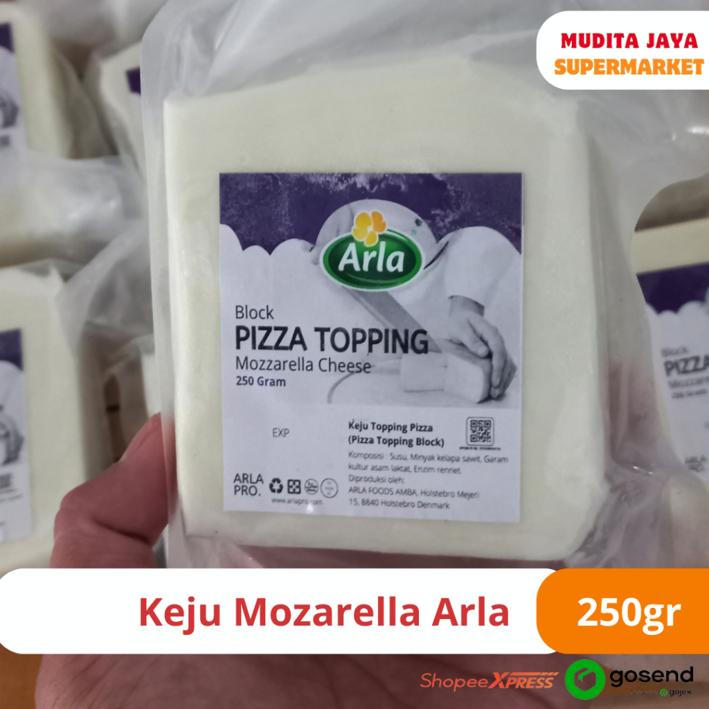 

Keju Mozzarella Pizza Topping Arla 250gr