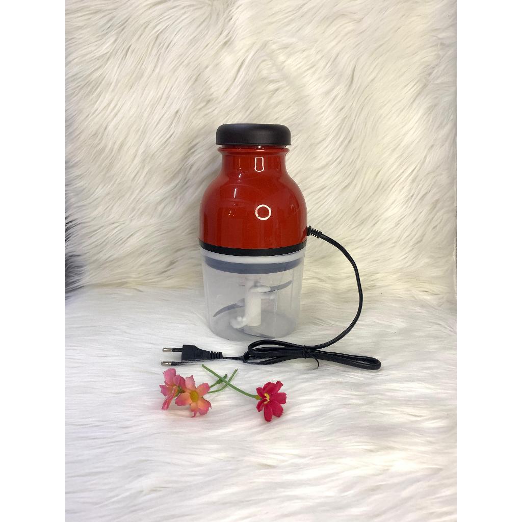 Blender Mini Serbaguna Blender Capsule 4 Mata Pisau-Merah