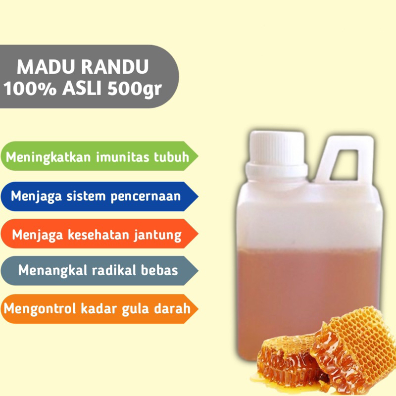 

Madu Randu Asli 100% Madu Tanpa Campuran - Madu Randu Murni Madu Asli 500gr