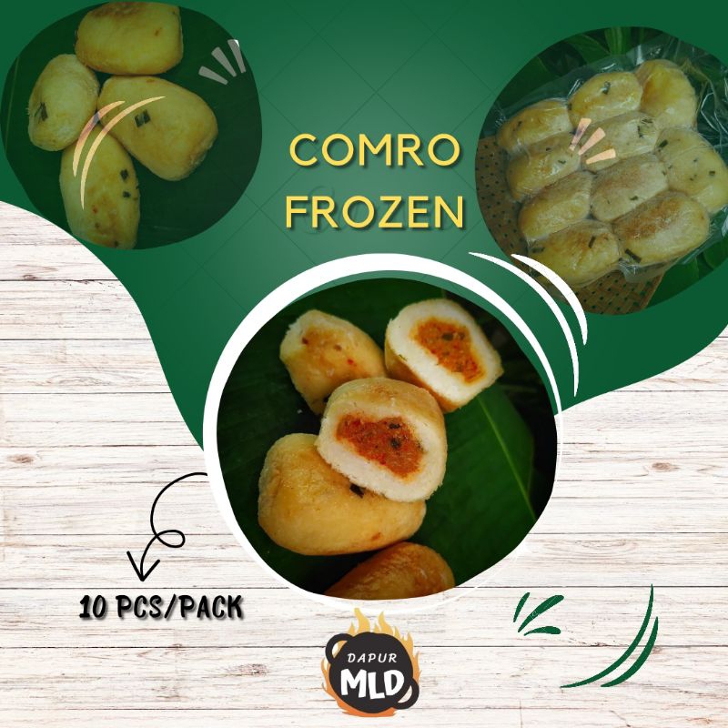 

Cemilan / Gorengan combro beku / frozen isi 10 pcs per pack - enak gurih besar praktis