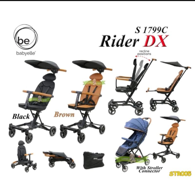 Stroler Babyelle Rider Convertible Rider Dx