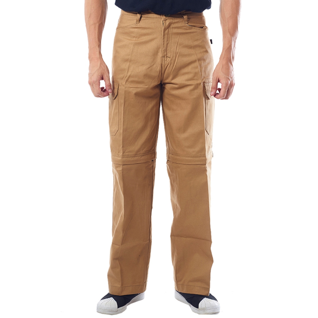 JAVA SEVEN Celana PDL panjang pria | Celana cargo panjang | Celana tracking hiking traveling | Kelly