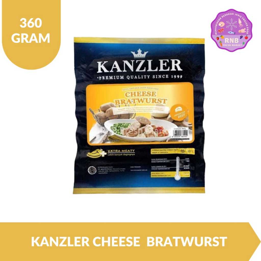 

Kanzler Cheese Bratwurst Netto 360 Gram