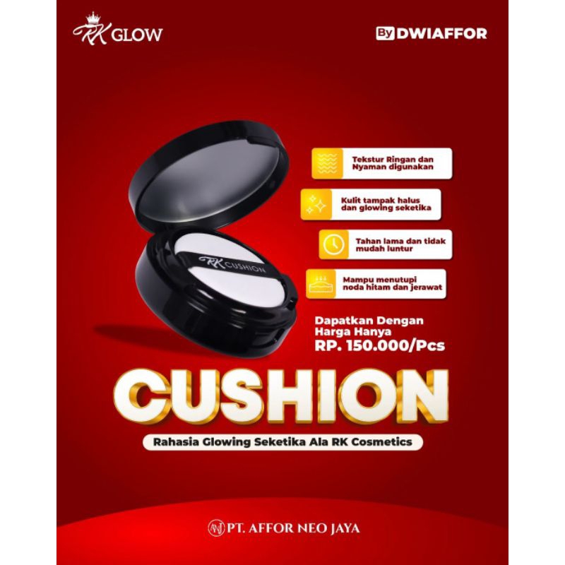 RK cushion premium glowing sepanjang hari (ivory)