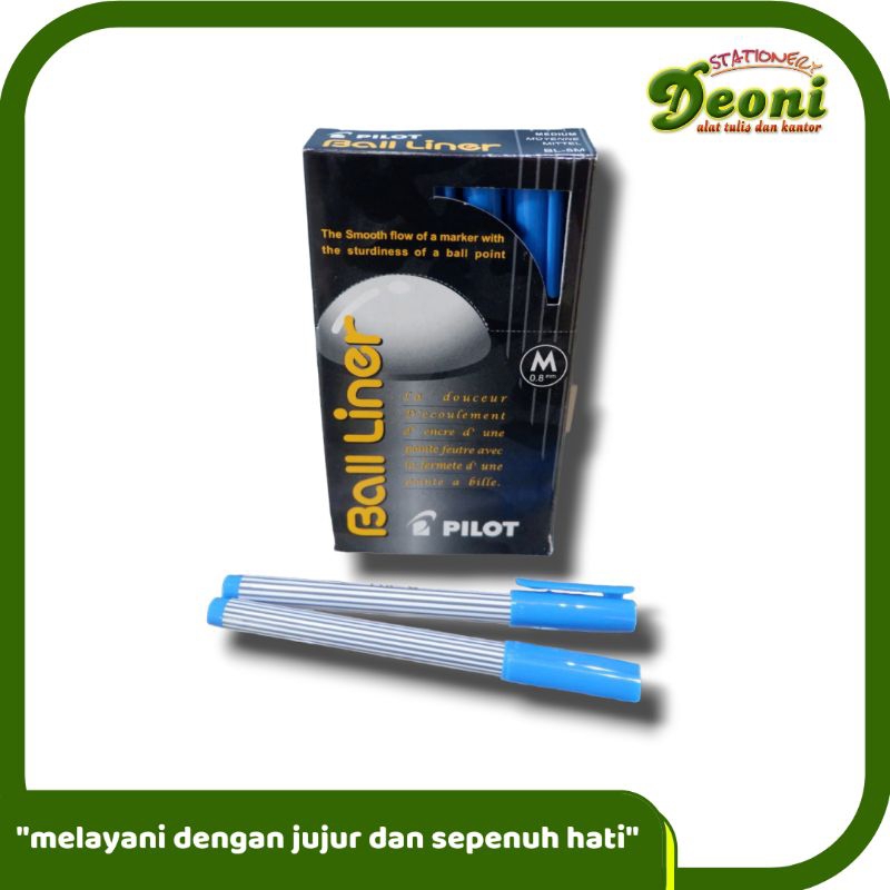 Pilot Balliner Pena Bolpen Pulpen 0.8mm Biru (1 Lusin / 12pcs)