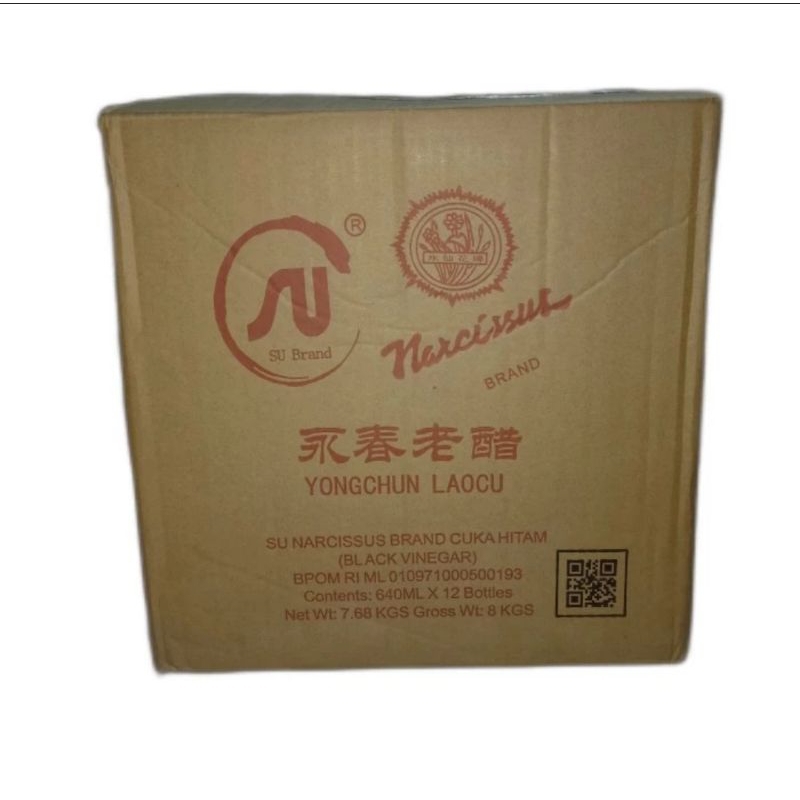 

Cuka Hitam Black Vinegar SU Brand 640ml Per Dus Isi 12pcs