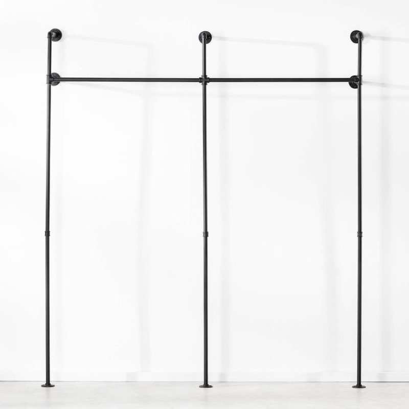 Rak industrial/gantungan baju industrial/rak besi display baju/rak display