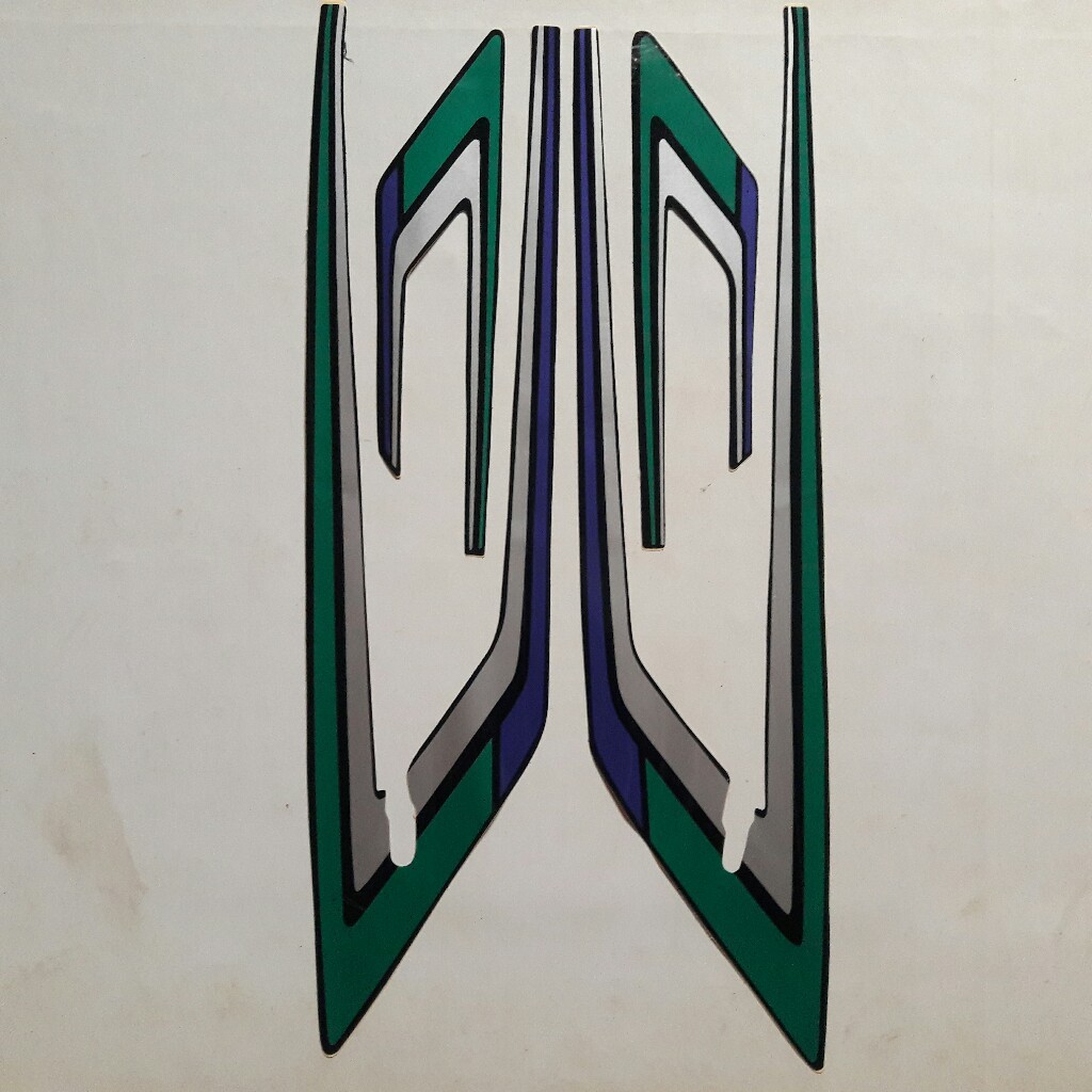 STIKER STRIPING LIS MOTOR GL100 1994 HIJAU