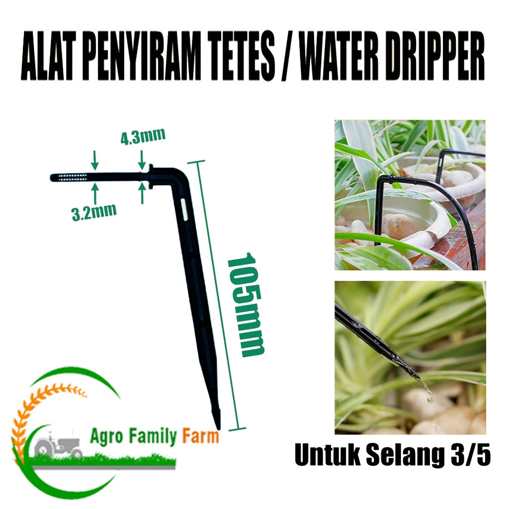 Stik Drip Sprinkler Bengkok Tetes Siram Bunga