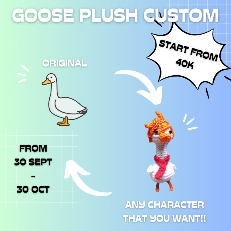 Custom Goose Plushie