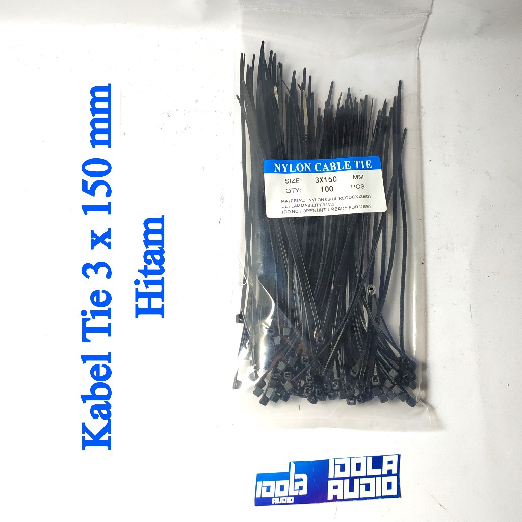 

Kabel TIS 3 x 150 mm | Tie Kabel Ukuran 3x150 mm HITAM PUTIH