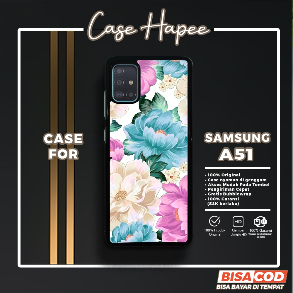 Case Samsung A51 Casing Samsung A51 [FLWR] Casehapee Case Glossy Case Aesthetic Custom Case Premium 