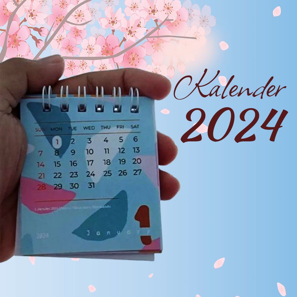 

Kalender mini meja,gantung display 2025