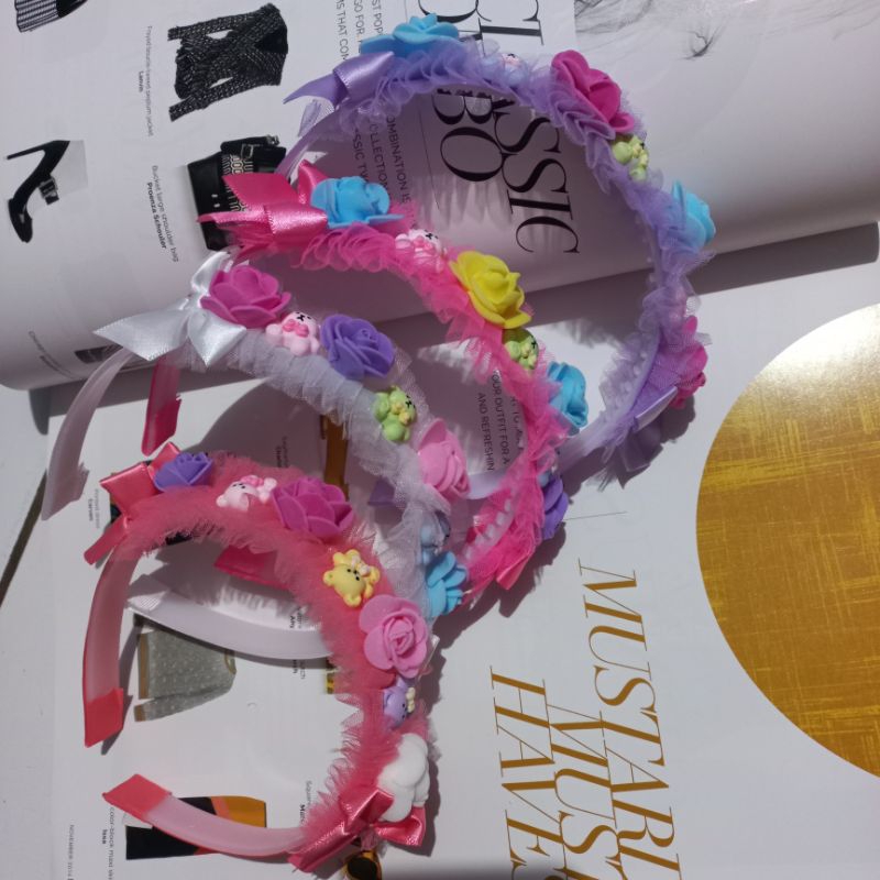 Bando bunga anak Bando anak perempuan Bando anak korea bando Lucu bando boneka