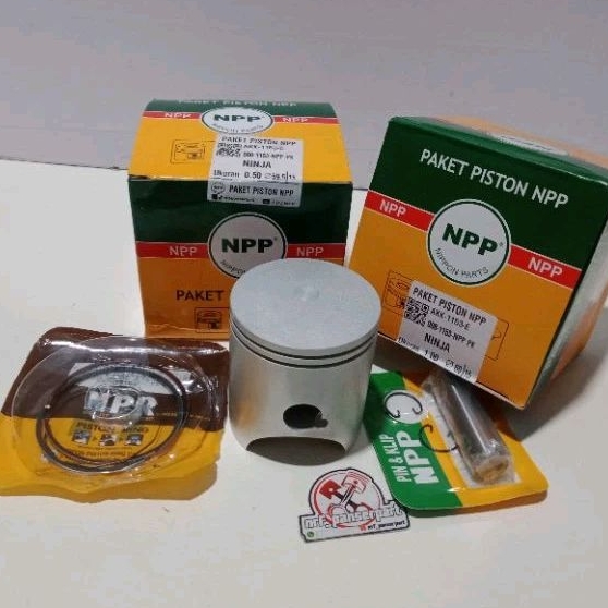 PISTON KIT SEHER SET RING KAWASAKI NINJA 150 R RR 2 TAK OS/SIZE 100 60 MM PEN 15 MM NPP