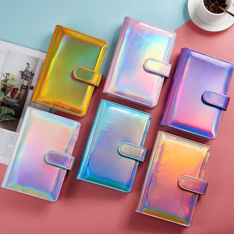 Kekinian binder a6 kulit sintetis hologram binder keuangan binder tabungan binder budgeting binder a