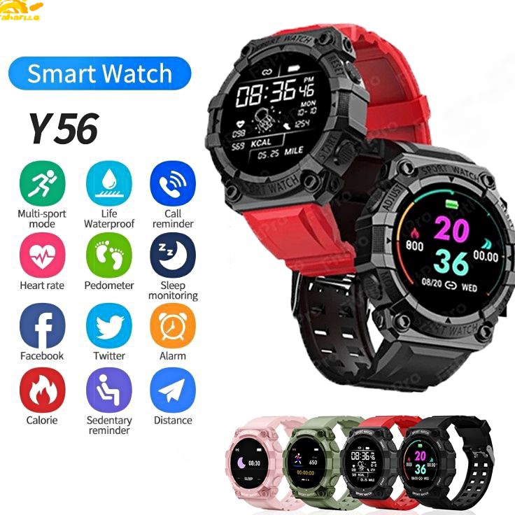 SmartWatch y56 Jam Tangan Pria Wanita Digital Astronaut Watchface Bluetooth Heart Rate Sport watch z