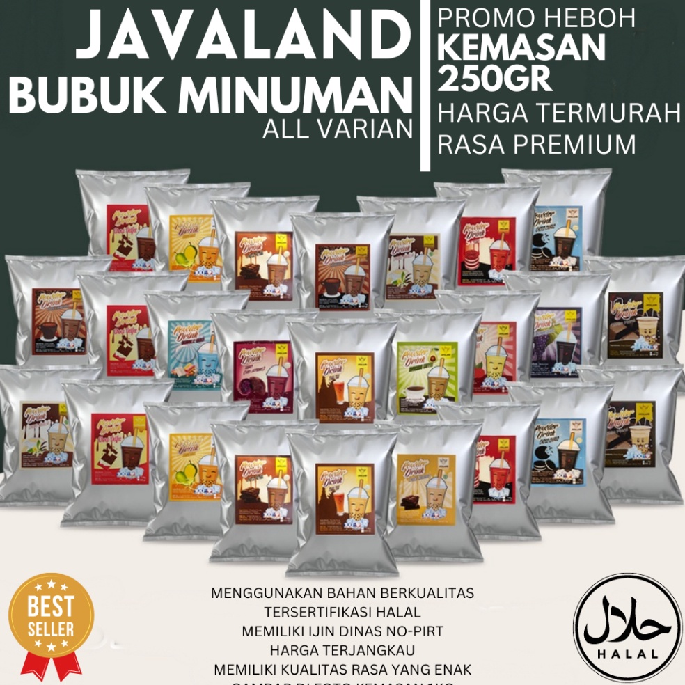 

C49 Javaland Mix Bubuk Minuman Boba Kekinian Aneka 25gr 26