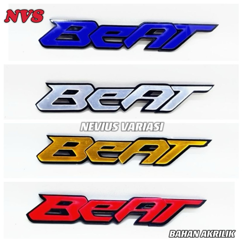 EMBLEM BEAT TIMBUL LOGO BEAT 3D EMBLEM MOTOR BEAT AKRILIK