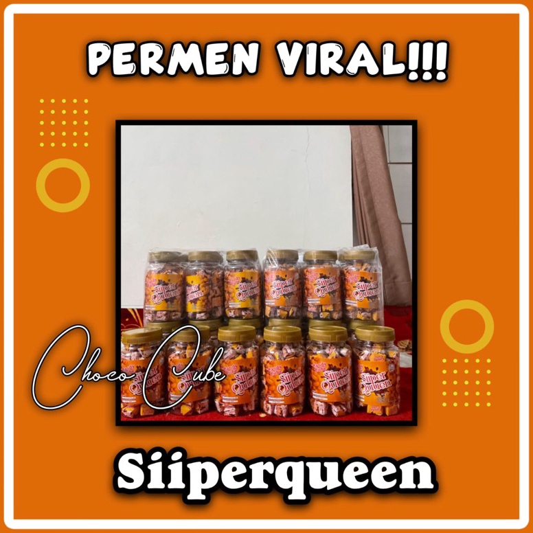 

E98 TERMURAH Permen Viral Siiper Queen Choco Cube Isi 6pcs Permen Enak Murah Termurah Bisa COD PREMIUM Discount