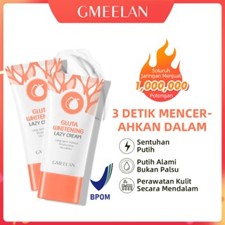 GMEELAN Gluta Whitening Lazy Cream 30g Krim Siang Pemutih Niacinamide Dari Belanda Pelembab Wajah Pe